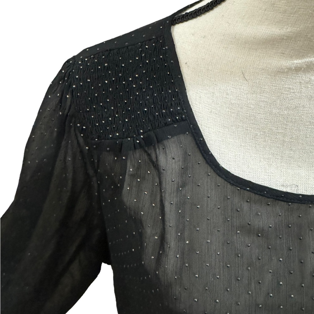 CUTE SHEER BABYDOLL BLOUSE
